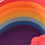 Weicher Baumwollseilkorb, handgefertigt,-Sechs Farben Regenbogen 4