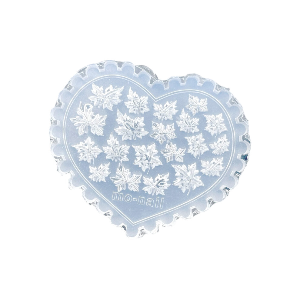 Creative Manicure Mold Silicone Mushroom Maple Leaf Heart-04