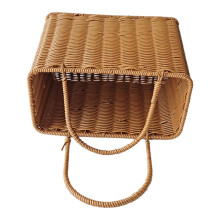 Panier de rangement de fleurs et légumes tissé à la main,-Type A