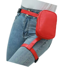 Waist Bags Fannys Pack Drop Leg Bag Leg Harness Bag Thigh-Red
