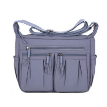 Damen-Schulterhandtasche, geräumige Tasche mit mehreren-Blau