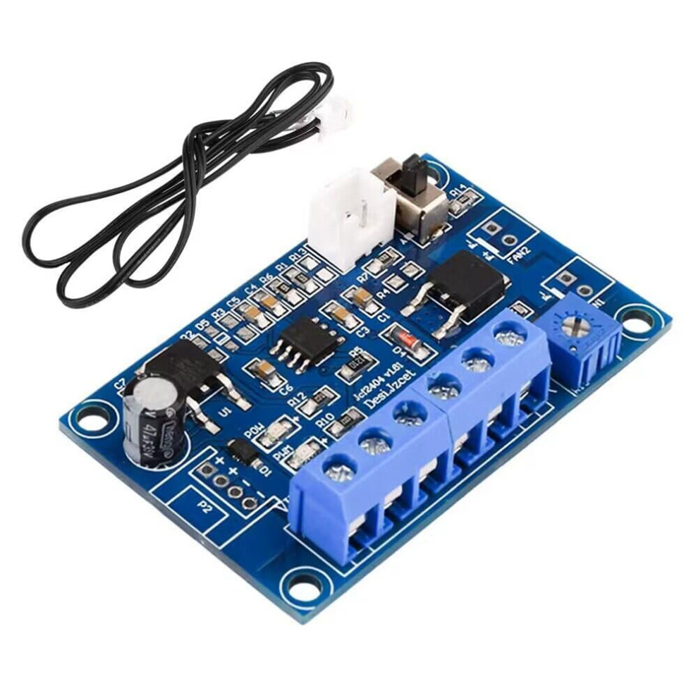 Pwm Thermostat Speed Controller Module Dc12v/24V 4A Fan Temperature Regulation Intelligent Dc Fan Governor 9105992773244