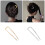 Épingles à cheveux élégantes en forme de U pour postiches-Or 3