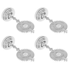 4 Pezzi Da In Metallo Con Base Per Decorazione Religiosa
