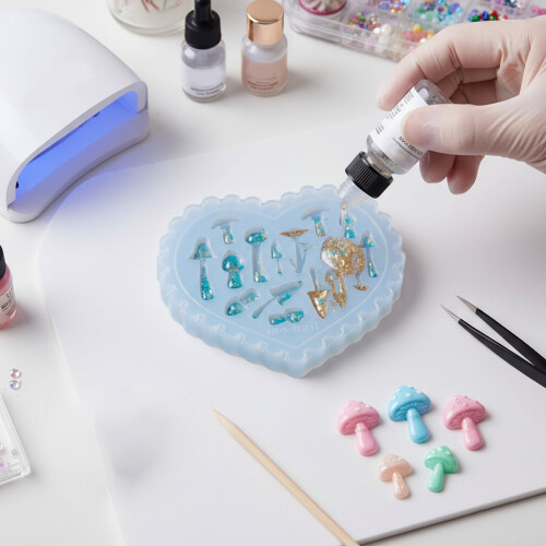 Multiple Pattern Nail Design Mold Mushroom Maple Leaf Heart-03 2