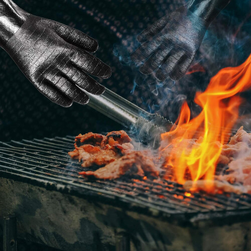 Αντιολισθητικά γάντια ψησίματος σιλικόνης, ανθεκτικά στη θερμότητα, εύκολα στον 2