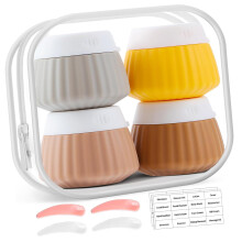 Récipients de voyage pour articles de toilette,-Couleur café