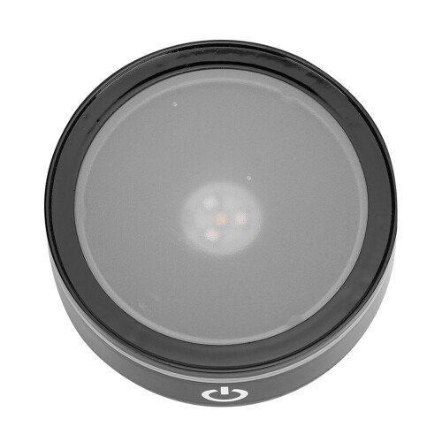 LED-Basis, Kristall, Schwarz, flach, Touch, 2