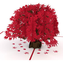 Cseresznyevirág 3D felugró Valentin-napi kártya, a meleg szeretet szimbóluma, tökéletes ajándék neki és férfinak, rózsaszín dizájn, 12,5