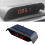 Car Solar Powered Clock 24 Hour Time Display  Precision Electronic Clock Auto Brightness Thermometer Easy To Use 3