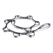 Adjustable Pilates Hammocks Extension Strap 9Rings HeavyDuty Nylon Climbing Strap for Mountaineering Extension Belt