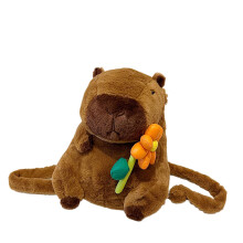 Sac à bandoulière élégant en peluche Capybara pour leStyle -C