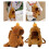 Sac à dos d'école en peluche Capybara, sac à-sangle en polyester 3
