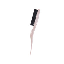 Brosse à taquiner, brosse à cheveux avec poignée-rouge orangé