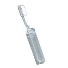 Brosses à dents pliables légères de camping-Carré transparent t