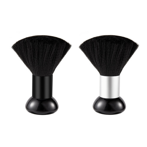 Brosse de balayage de cheveux, plumeau de cou, brosse de-Argent 1