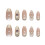 Faux ongles à pression œil de chat, 30 pièces, amande, 5