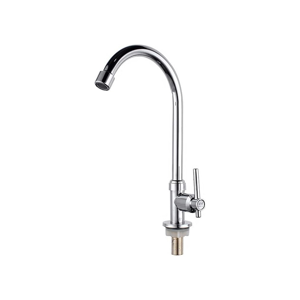 High Arc Faucet For Kitchen Sink, Cold Water Tap With Exquisite Appearance And Rust Resistant Zinc Alloy Tube 9061222327543
