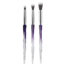 3-teiliges Augen-Make-up-Pinsel-Set,-Lila