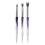 3-teiliges Augen-Make-up-Pinsel-Set,-Lila 1