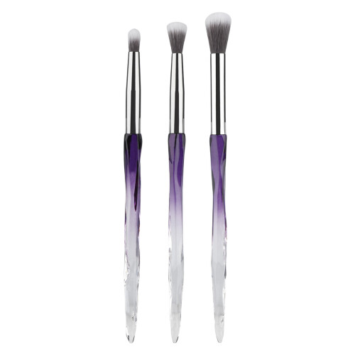 3-teiliges Augen-Make-up-Pinsel-Set,-Lila