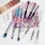 3-teiliges Augen-Make-up-Pinsel-Set,-Lila 5