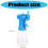 Handheld Cooling Fan Misting Sprayings Fan Quiet For-Rose red 3