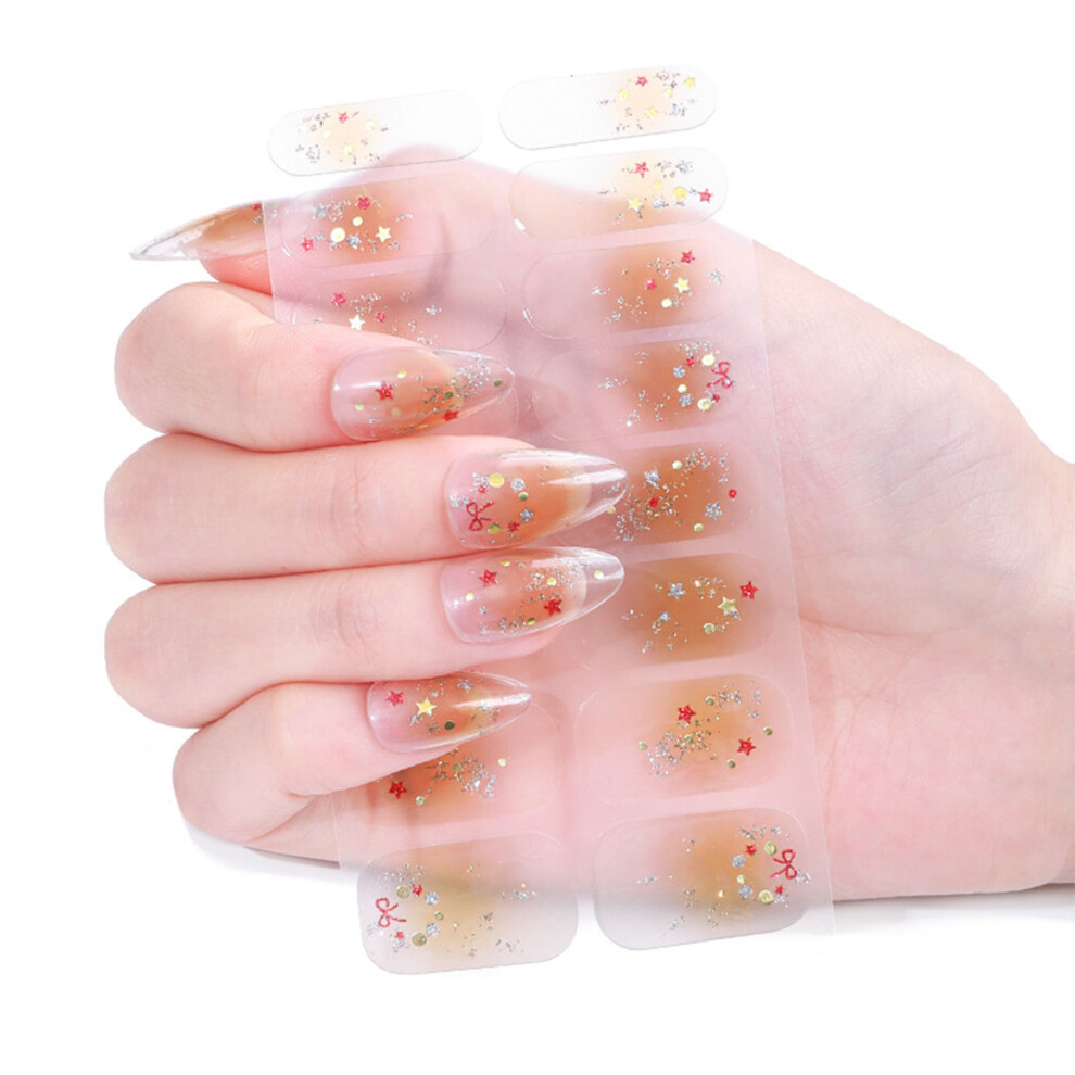 Butterfly Nail Decals Shining Nails Art Stickers-ZE0620