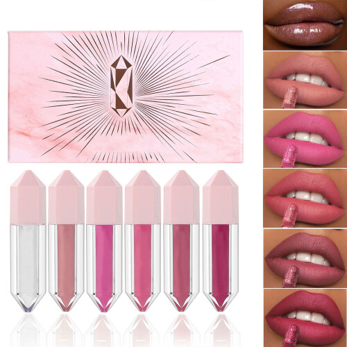 6 Colors Lip Gloss Set Smudgeproof Long Wearing Hydrating-A 2