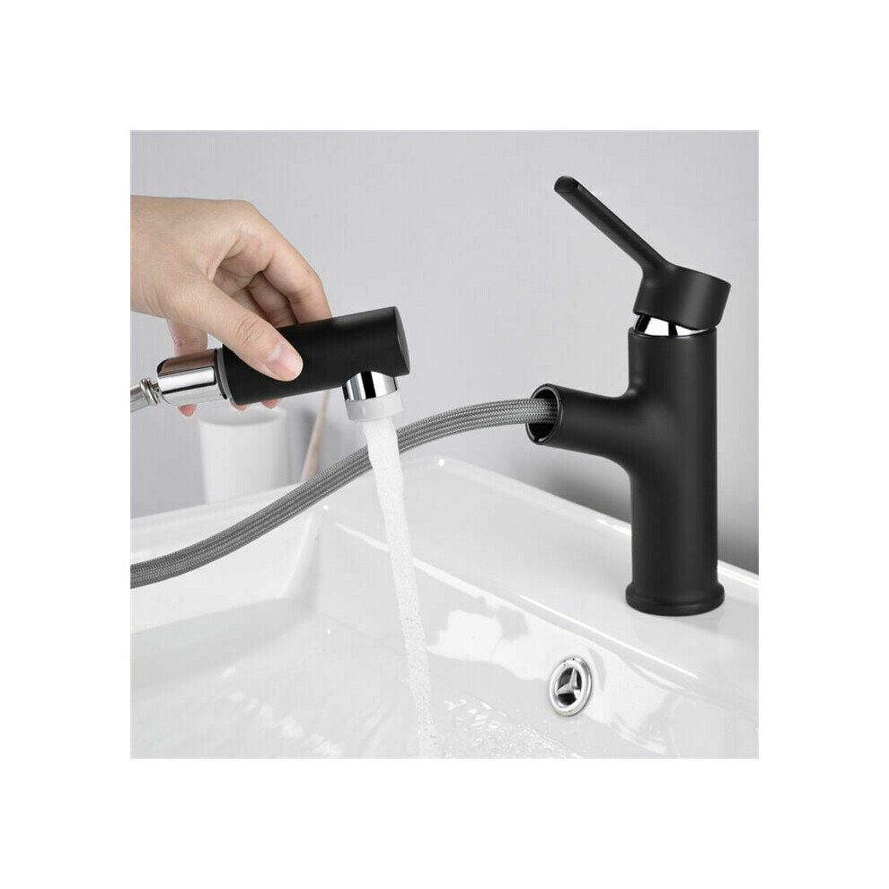 Matte Black Bathroom Faucet, Three Spray Modes For Versatile Use, Anti-Bacterial Surface Promotes Hygiene, Perfect For Any Bathroom Style 9466005066426