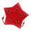 Gothic Punk Star Shape Crossbody Bag with Adjustable Strap-Red 1