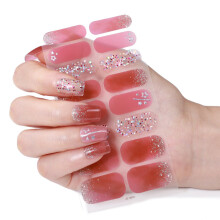 Christmas Nails Polish Strips Manicures Stickers Full-ZE0650