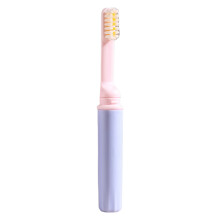Retractable Travel Toothbrush With Soft Fibers Ergonomic-Pink