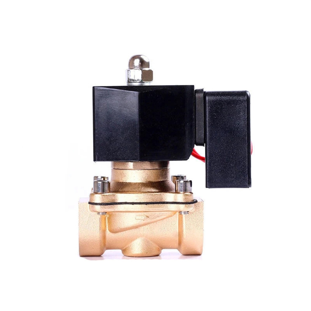 3/4 Inch Normally Closed Brass Solenoid Valve 24Vdc/12Vdc & 110/220Vac, 24Hour Operation, 230Vac Ready 9105992775354