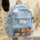 Women Backpack Student School Backpack Laptop Backpack-Yellow 6