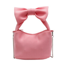 Damen Umhängetasche mit Schleife, Handtaschen, Geldbörse,-Rosa