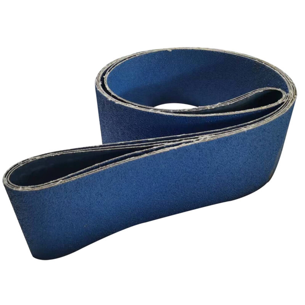 Abrasive Belts 5Piece 3000X100mm Sanding Belts 118X3.9in Blue Zirconium Corundum 80 Grit For Angle Grinder 9105992774784