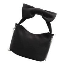 Damen-Geldbörse, Handtaschen, Schleife, Clutch,-Schwarz