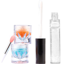 Two Colors Glitter Lip Set Lip Gloss Glitter Lipstick-Set of 5
