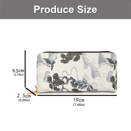 Slim Cultural Motif Multi Compartment Wallet With-Black 2