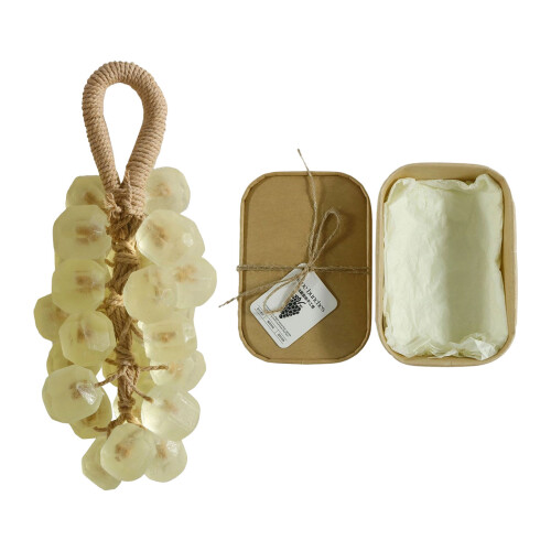 Grape Soap Bath Bar Moisturizing Formula Hanging Design-Jasmine