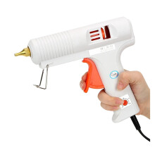 Hot Melt Glue Gun 110W Temperature Adjustable 11mm Muzzle Diameter White Craft and Tool