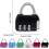 Travel Friendly Small Lock for Luggage and Backpacks-Blue 4
