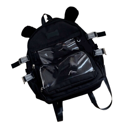 Itabag Backpack for Pin Display Women Travel Backpack-Black