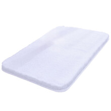 Covoraș de baie de lux, microfibră ultra-densă, antiderapant, suport din cauciuc TP, alb, 40 * 60 cm, perfect pentru zonele de la chiuvetă și