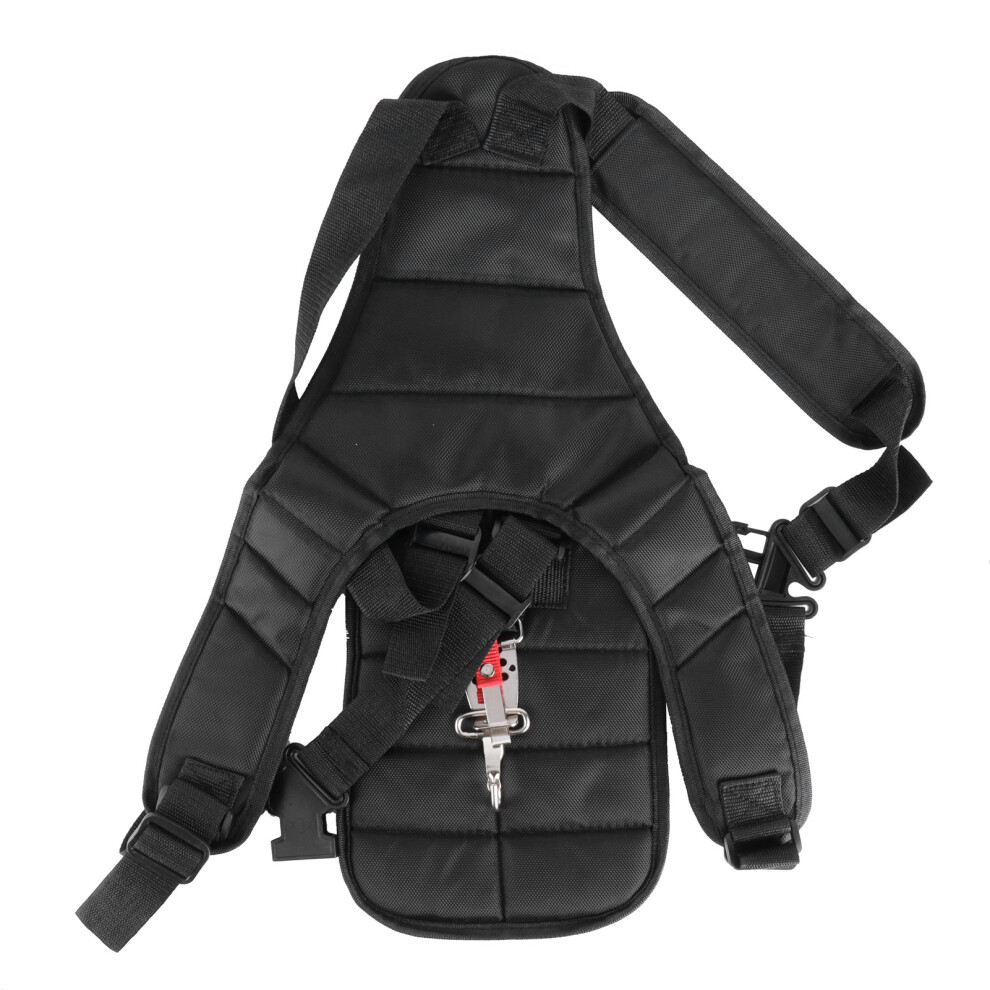 Comfortable Double Shoulder Trimmer Harness Strap For Lawn Mowers Chainsaws And Weed Cutters With Rotatable Clamps And Flexible Nylon Construction 9404207964904