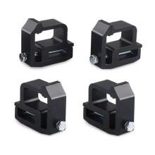 Mounting Clamps Universal Truck Cap Topper Clamp Kit Pack Of 4 For Camper Shells Heavy Duty Aluminum Black