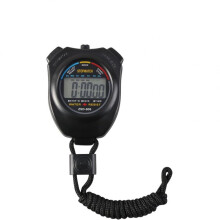 Elektronische digitale LCD-chronograaf, waterdicht sporthorloge met multifunctioneel display, nauwkeurig tot op een honderdste van een seconde, voor