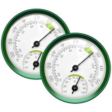 Draagbare hygrometer en thermometer met brede toepassingen voor thuis, kantoor en buitengebruik. Mechanische hygrometer met gemakkelijk afleesbaar