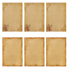 Dickes, strapazierfähiges Papier, dekoratives Druckerpapier mit Vintage-Design zum Basteln, Motivpapier, für Briefe, Einladungen oder